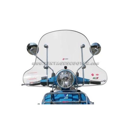 Pare brise Vespa PX modèle bas (avec matériel de fixation)